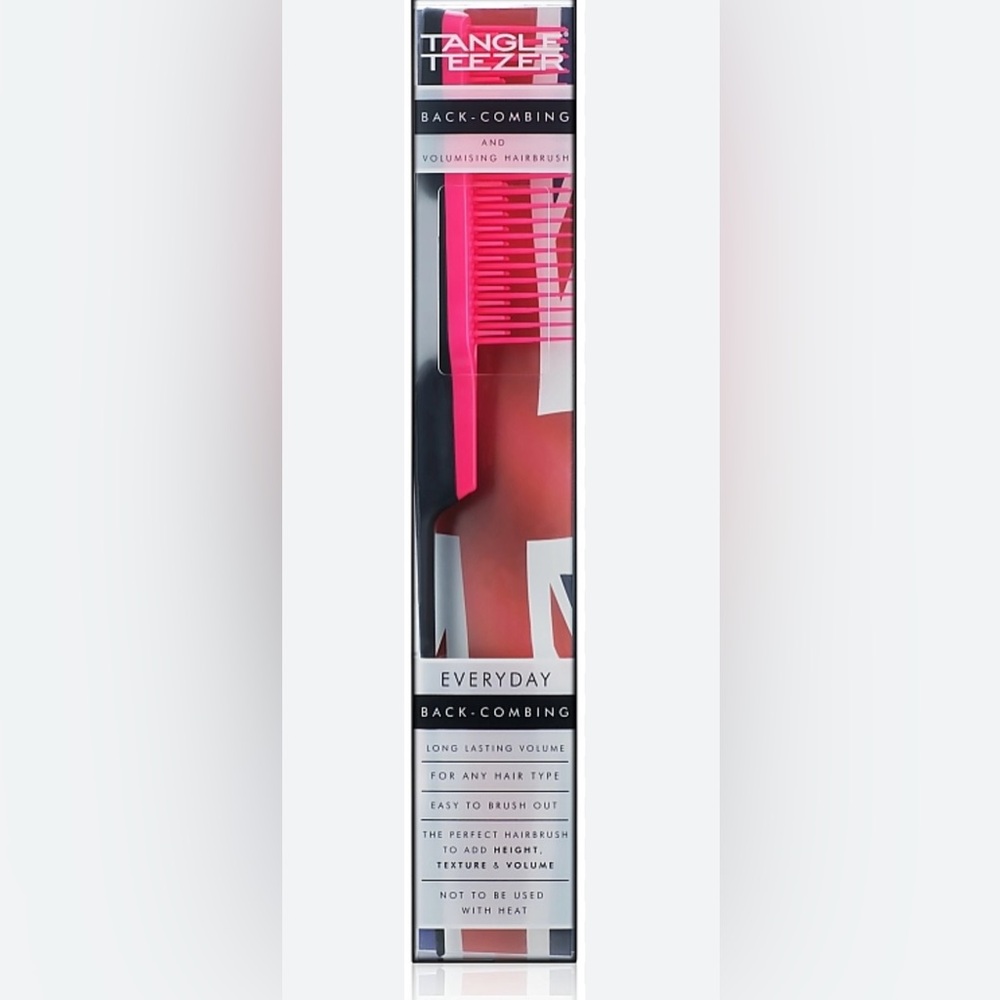 Tangle Teezer Back-Combing Brush - Pink and Black
